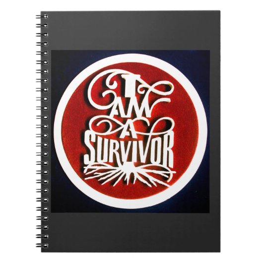 Ik ben een Survivor Spiral Foto Notitieboek (Voorkant)