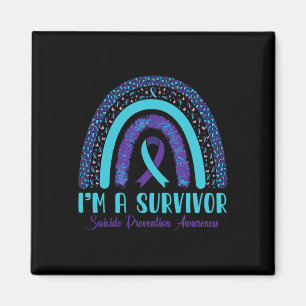 Ik ben een Survivor Suicide Prevention Awareness L Magneet