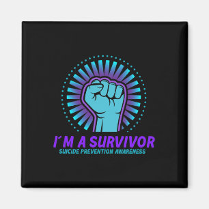 Ik ben een Survivor Suicide Prevention Awareness Magneet