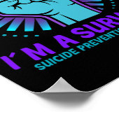 Ik ben een Survivor Suicide Prevention Awareness Poster (Hoek)