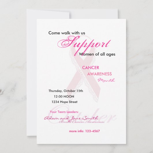 Ik ben een Survivor Uitnodiging (Achterkant)