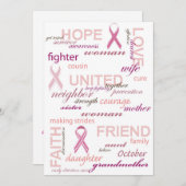 Ik ben een Survivor Uitnodiging (Voorkant / Achterkant)