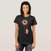 Ik ben een Survivor Uterine Cancer Awareness Ribbo T-shirt (Voorkant volledig)