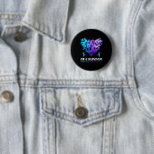 Ik ben een Survivor Zelfmoordpreventie Boter Ronde Button 5,7 Cm (In situ)