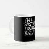 Ik ben een Systems Engineer Funny Engineering Gift Koffiemok (Voorkant links)