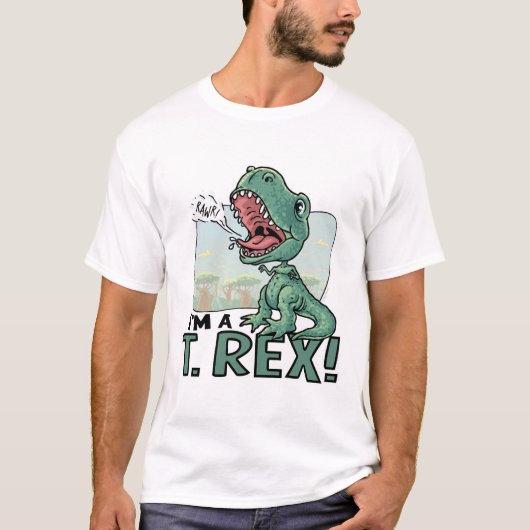 Ik ben een T. Rex Dinosaur Gift Ideeën T-shirt (Voorkant)
