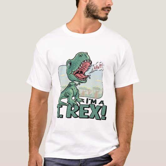 Ik ben een T. Rex Dinosaur Gift Ideeën T-shirt (Voorkant)