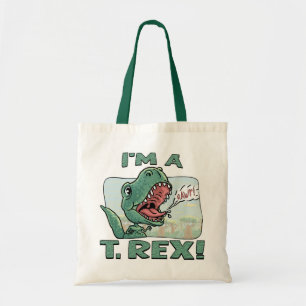 Ik ben een T. Rex Dinosaur Gift Ideeën Tote Bag