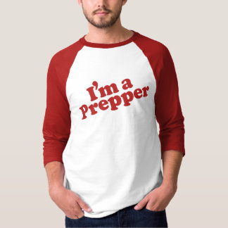 Ik ben een T-shirt van Prepper-Mannen (Lange Mouw)