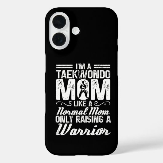Ik ben een taekwondo-moeder als een normale moeder Case-Mate iPhone case (Achterkant)