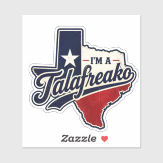 Ik ben een Talafreako Grappige Texas Trots Politie Sticker