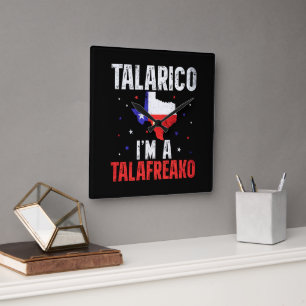 Ik ben een Talafreako James Talarico 2026 Texas Vierkante Klok
