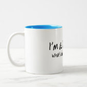 Ik ben een tandarts die uw superkracht laat zien tweekleurige koffiemok (Links)