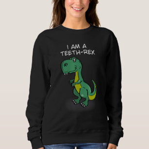 Ik ben een Tanden Rex Trex Eerste Tanden Leuk Pun  Trui