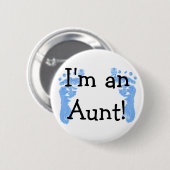 Ik ben een tante! ronde button 5,7 cm (Voorkant /achterkant)