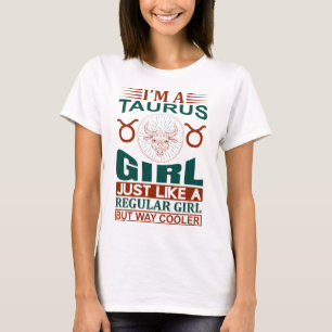Ik ben een Taurus Girl Cool Zodiac Sign T-shirt