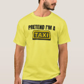Ik ben een Taxi Funny Halloween Costume. T-shirt (Voorkant)