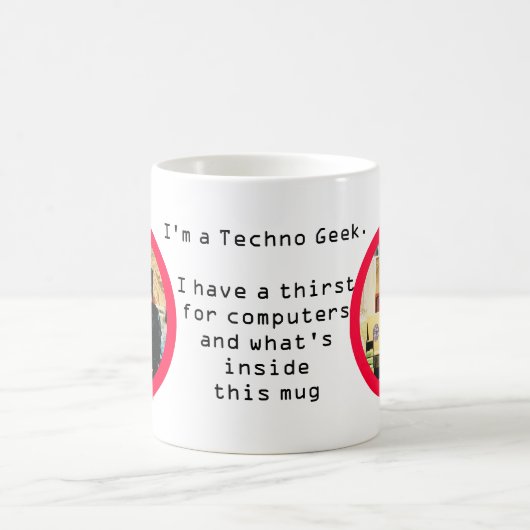 Ik ben een Techno Geek Koffiemok (Center)