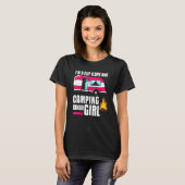 Ik ben een Teenslipper en Camping Kinda Girl Campe T-shirt (Voorkant volledig)