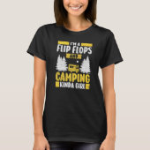 Ik ben een Teenslipper en Camping Kinda Girl Motor T-shirt (Voorkant)
