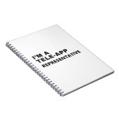 IK BEN EEN TELE-APP REPRESENTATIVE NOTITIEBOEK (Rechterzijde)