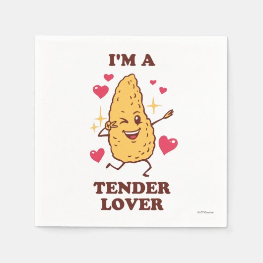 Ik ben een Tender Lover Servet (Voorkant)
