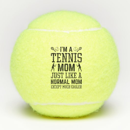 Ik ben een Tennis mama Tennisballen (Voorkant)