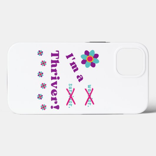 Ik ben een Thriver! Case-Mate iPhone Case (Achterkant (horizontaal))