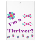 Ik ben een Thriver! Klembord (Achterkant)
