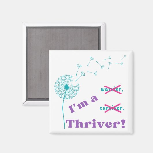 Ik ben een Thriver. Magneet (Voorkant / Achterkant)