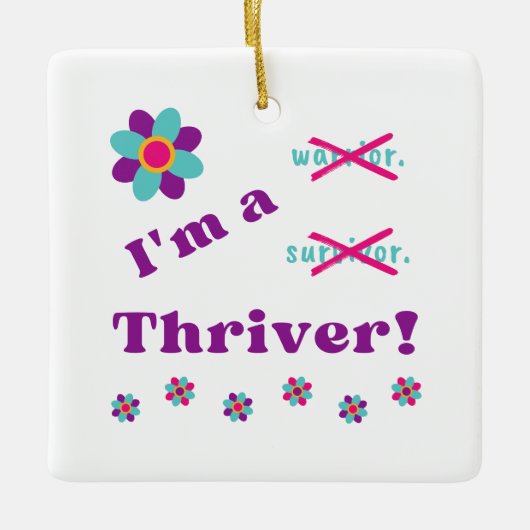 Ik ben een Thriver Ornament (Voorkant)