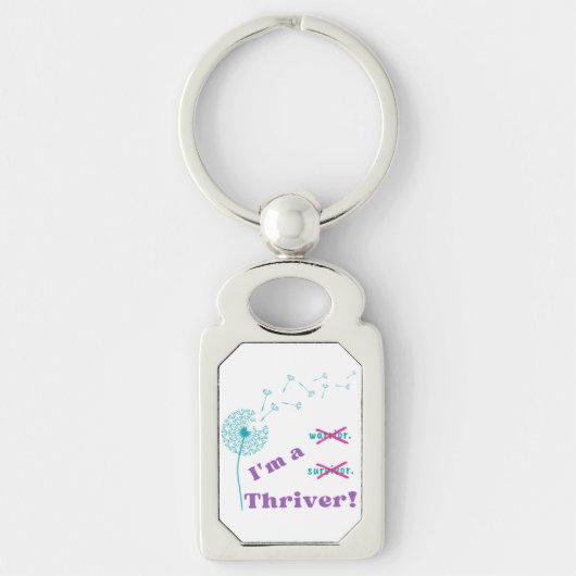 Ik ben een Thriver. Sleutelhanger (Voorkant)