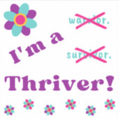 Ik ben een Thriver! Sticker (Voorkant)