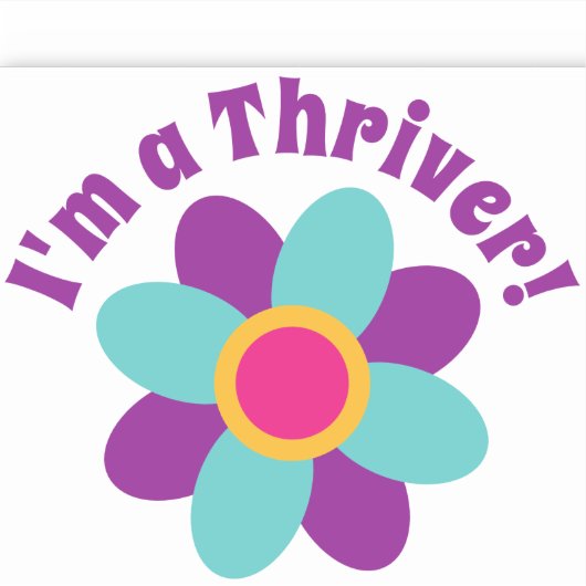 Ik ben een Thriver! Sticker (Voorkant)