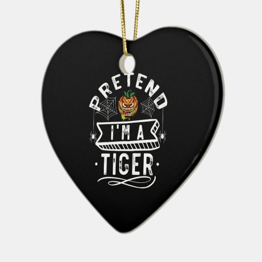 Ik ben een Tiger Funny Halloween Costume Gift. Keramisch Ornament (Links)
