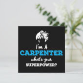 Ik ben een timmerman die je Superpower Kaart (Staand voorkant)