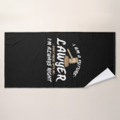 Ik ben een toekomstige advocaat badhanddoek (Badhanddoek)