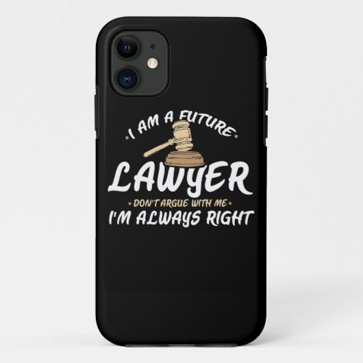 Ik ben een toekomstige advocaat Case-Mate iPhone case (Achterkant)