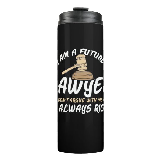 Ik ben een toekomstige advocaat thermosbeker (Voorkant)