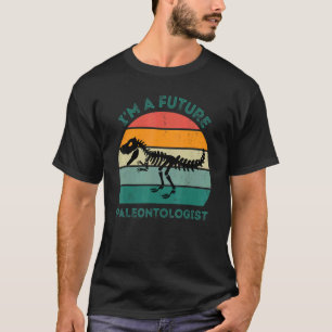 Ik ben een toekomstige paleontoloog Retro Paleonto T-shirt