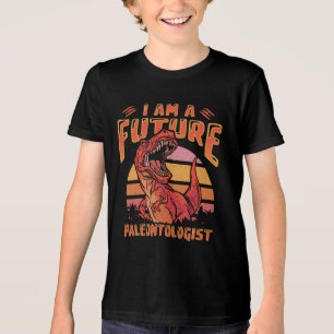 Ik Ben Een Toekomstige Paleontoloog T-Rex Retro Zo Tri-Blend Shirt