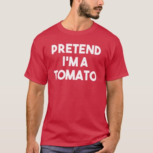 Ik ben een Tomato Costume Halloween T-Shirt (Voorkant)