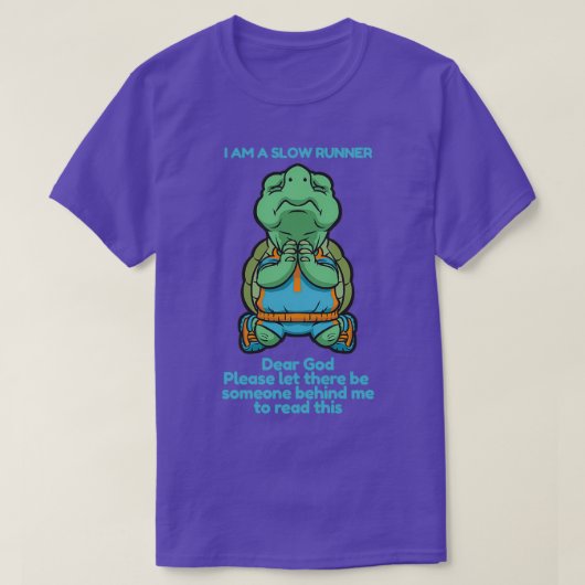 Ik ben een trage loper. t-shirt (Design voorkant)