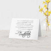 Ik ben een Triathlete - Manuscript Kaart (Gele Bloem)