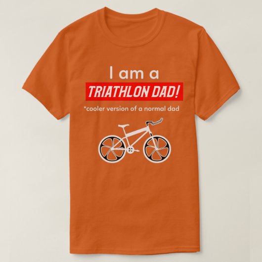 Ik ben een Triathlon vader T-shirt (Design voorkant)