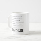Ik ben een Triatlete Koffiemok (Voorkant links)