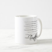 Ik ben een Triatlete - Manuscript Koffiemok (Voorkant rechts)