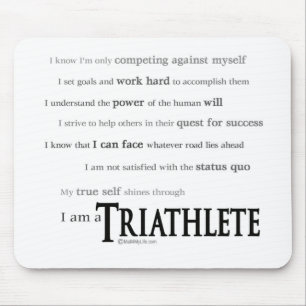 Ik ben een Triatlete Muismat