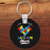 Ik ben een trots autisme mama - Ideaal voor moeder Sleutelhanger (Voorkant)