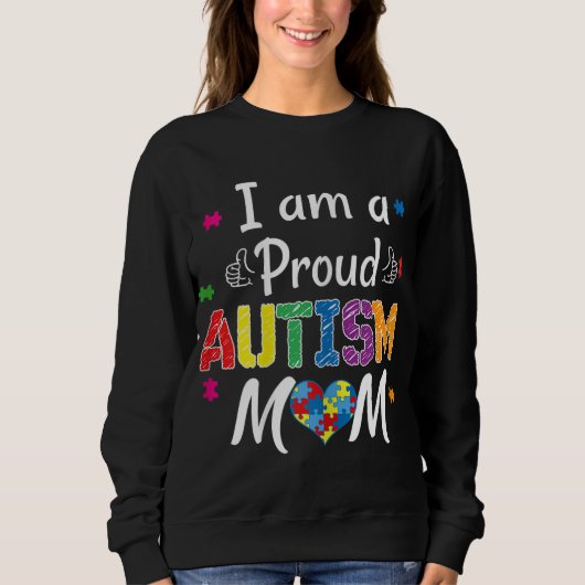 Ik ben een trots autisme moeder - Autisme Bewustzi Trui (Voorkant)